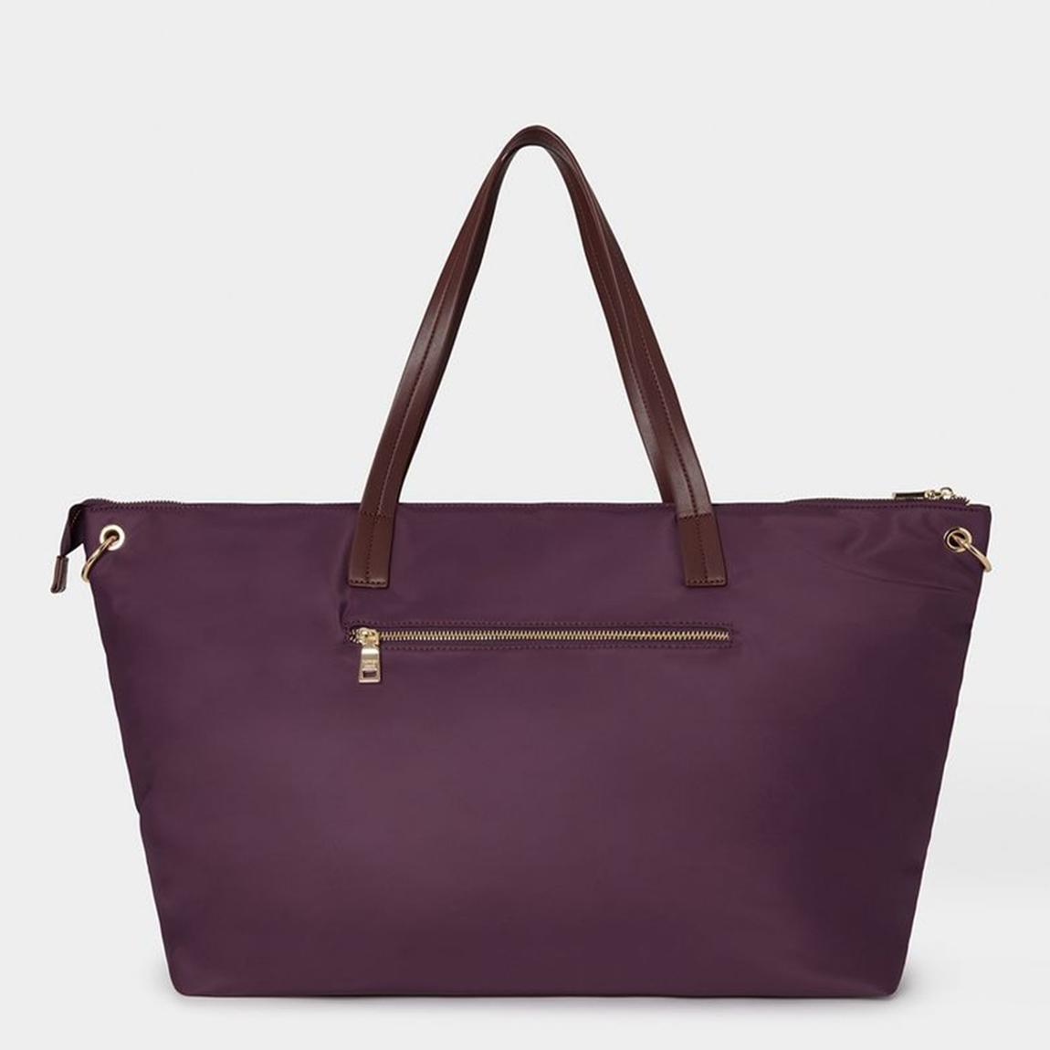 Aubergine Nylon Wanderer Weekender main product photo