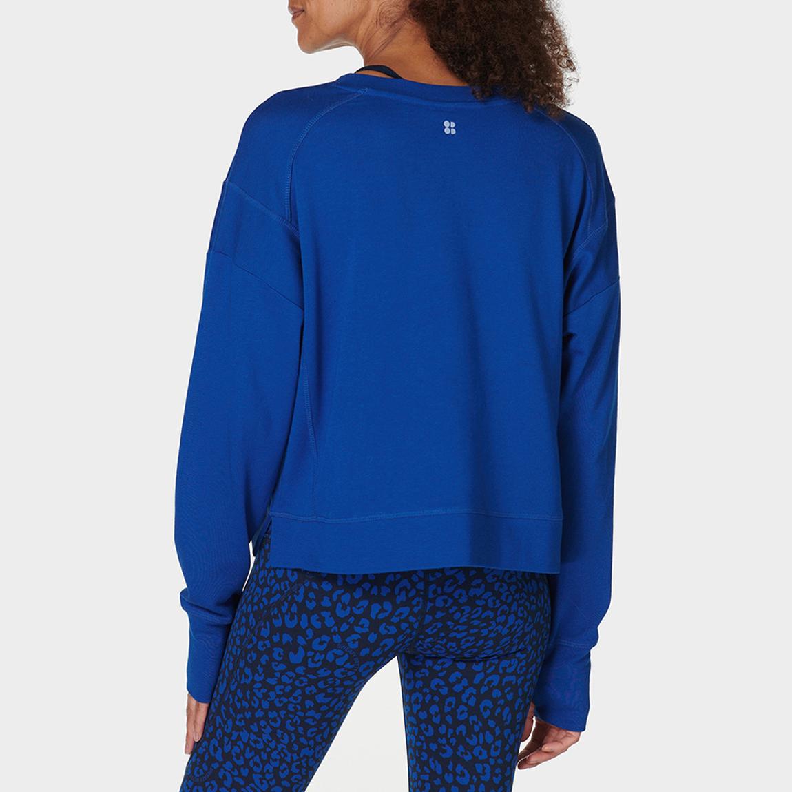 After Class Crop Sweatshirt Lightning Blue main product photo