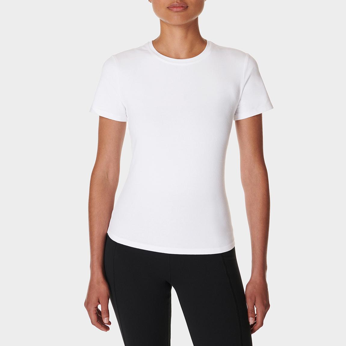 Essential Sculpt Short Sleeve Top White main product photo