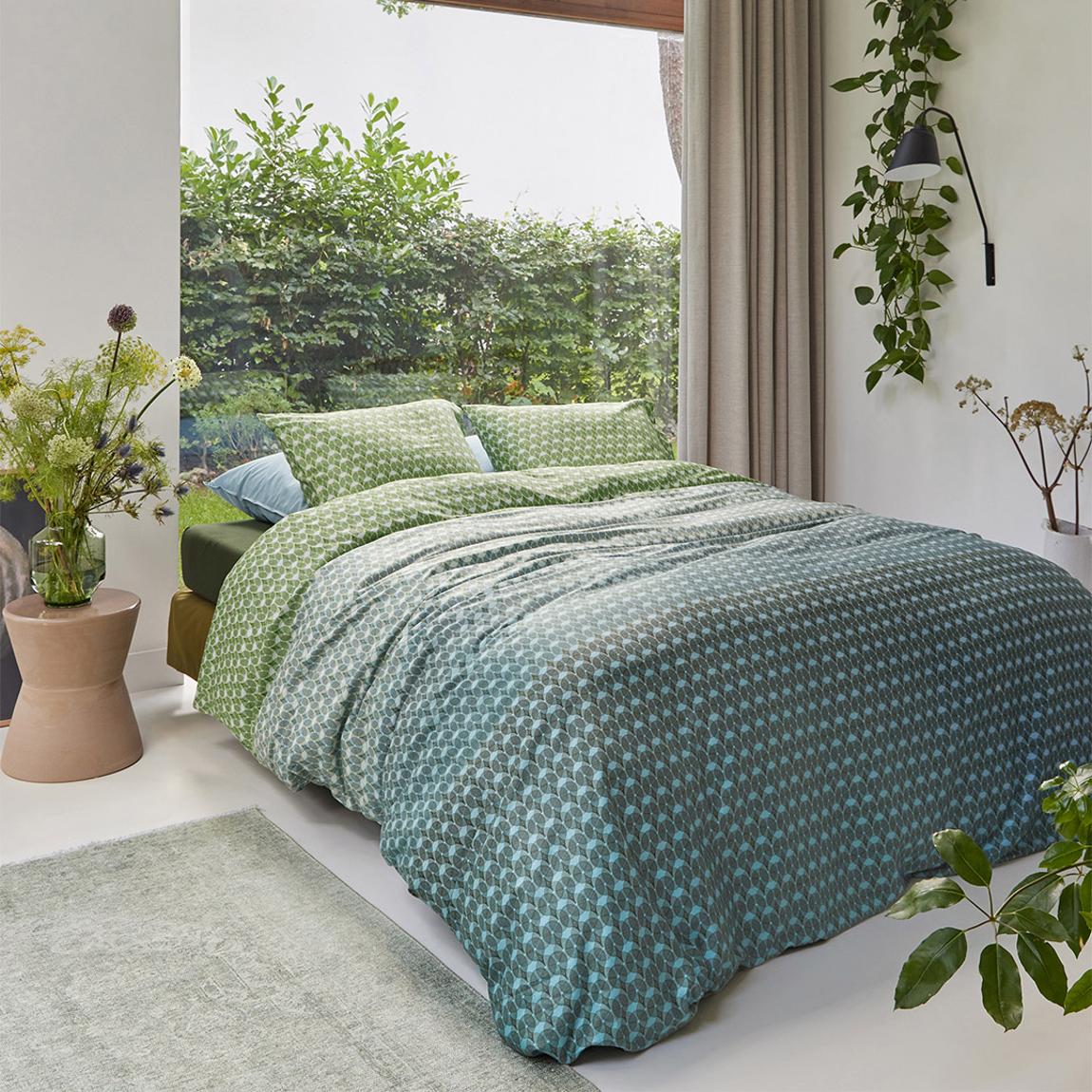 Silas Single Duvet Cover Set, Blue Green main product photo
