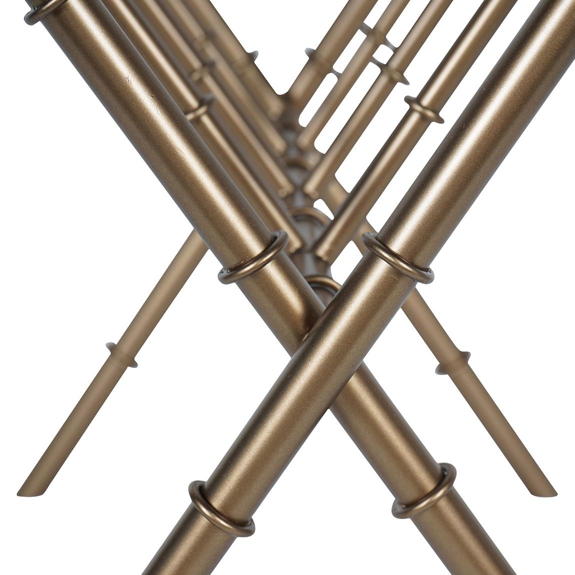 Antique Brass Bamboo Finish Magazine Rack main product photo
