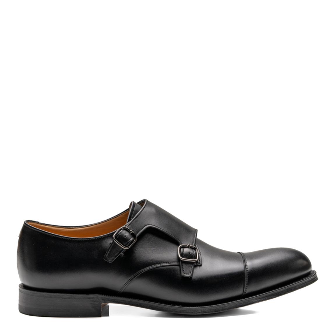 Black Detroit Monk Strap Formal Shoe main product photo