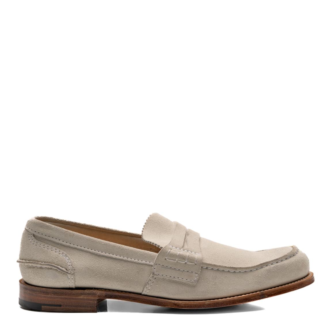 Men's Cream Pembrey Leather Loafers main product photo