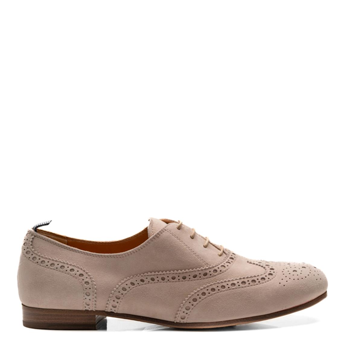 Pink Taylor Suede Brogue Shoes main product photo