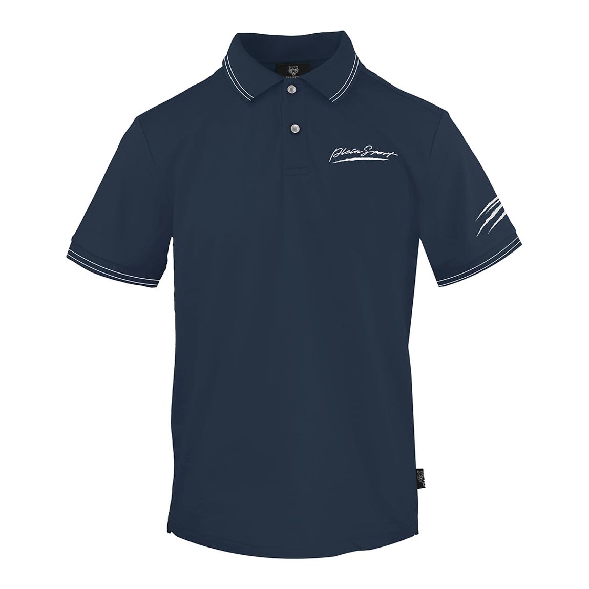 Navy Cotton Tipped Polo main product photo