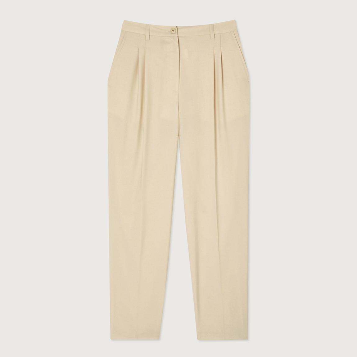 Ecru High Rise Tailored Trousers main product photo