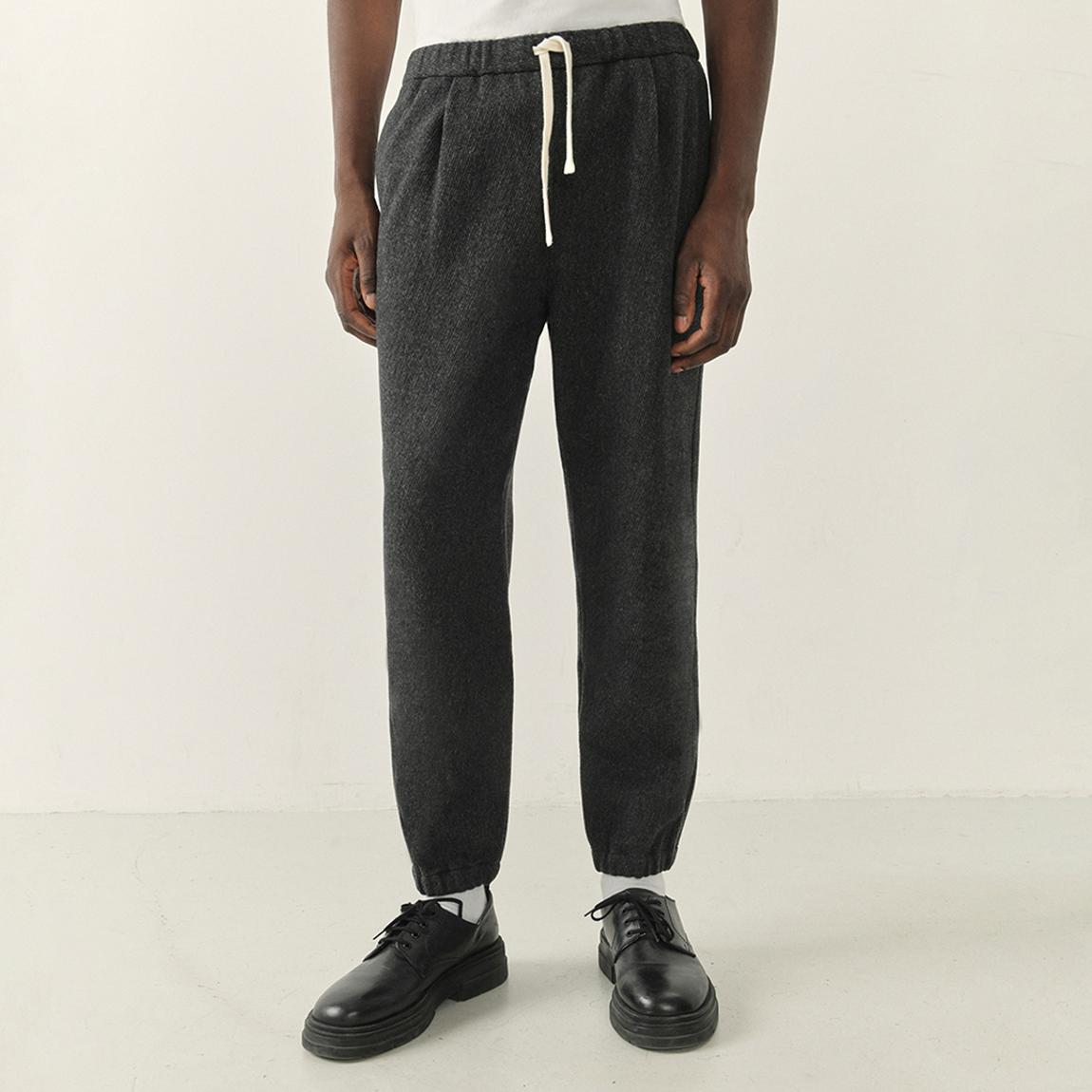 Charcoal Wool Blend Joggers main product photo