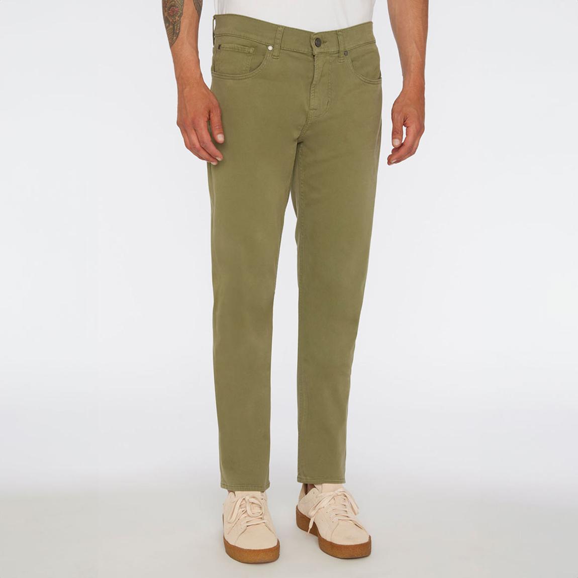 Olive Slimmy Tapered Stretch Jeans main product photo