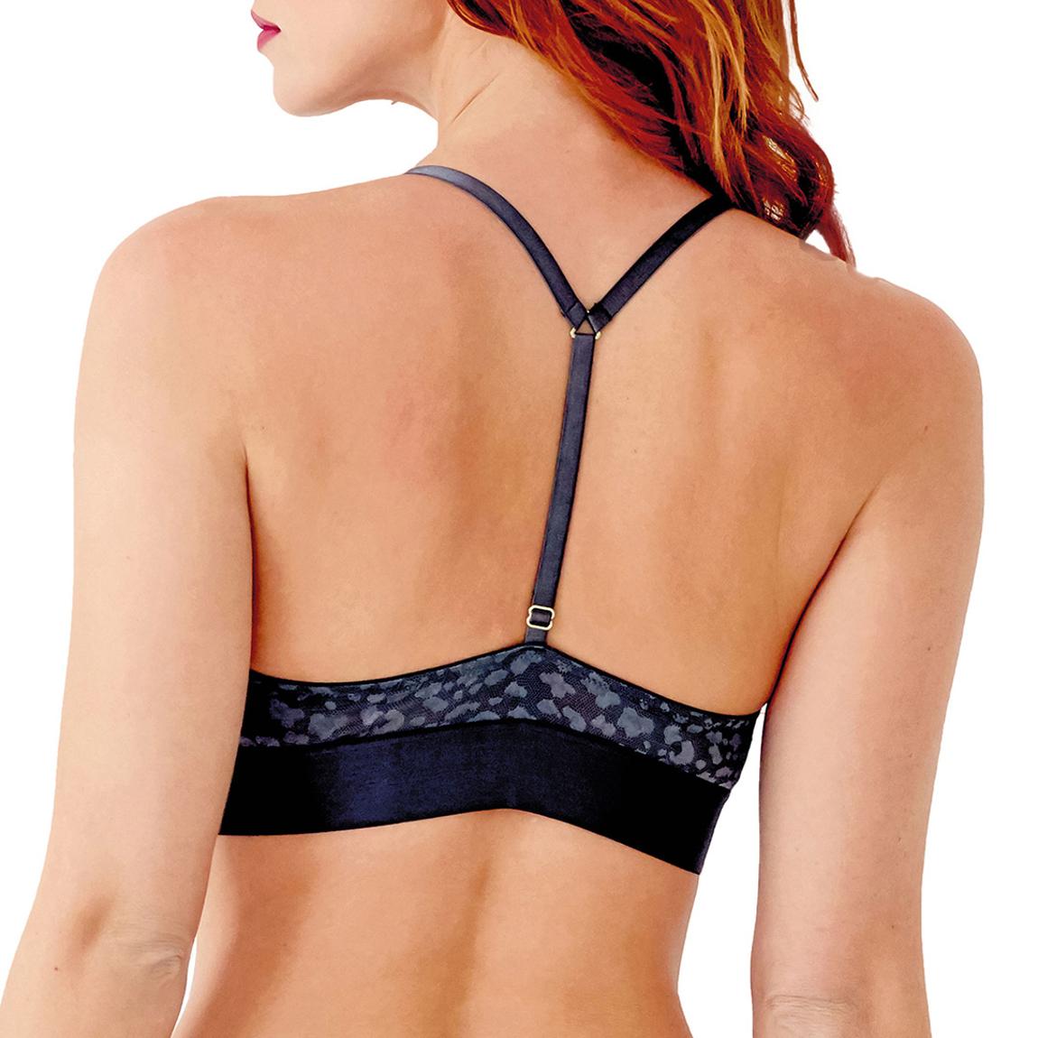 Grey Graphic Mesh Non Wired Triangle Bra main product photo
