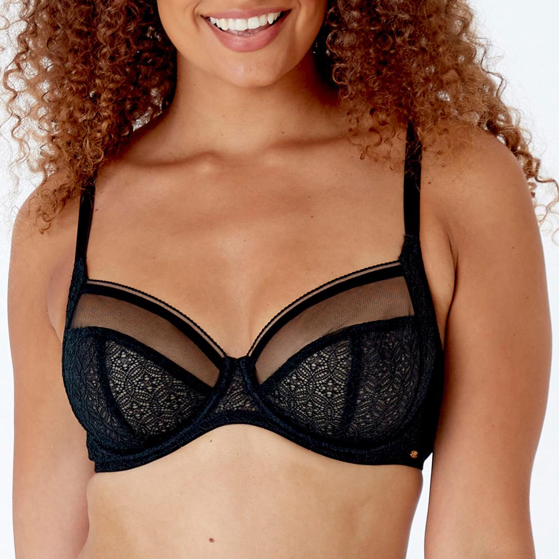 Black Non Padded Underwired Bra main product photo