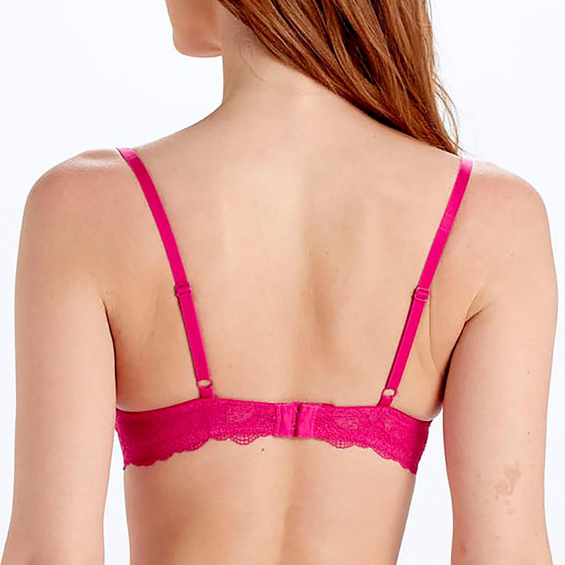Pink Lola Lace Push Up Plunge main product photo