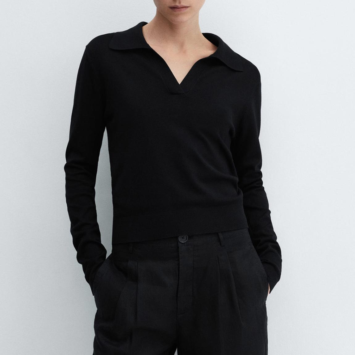 Black Polo Neck Jumper main product photo