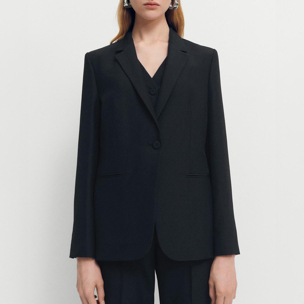 Black Wool Blend Blazer main product photo