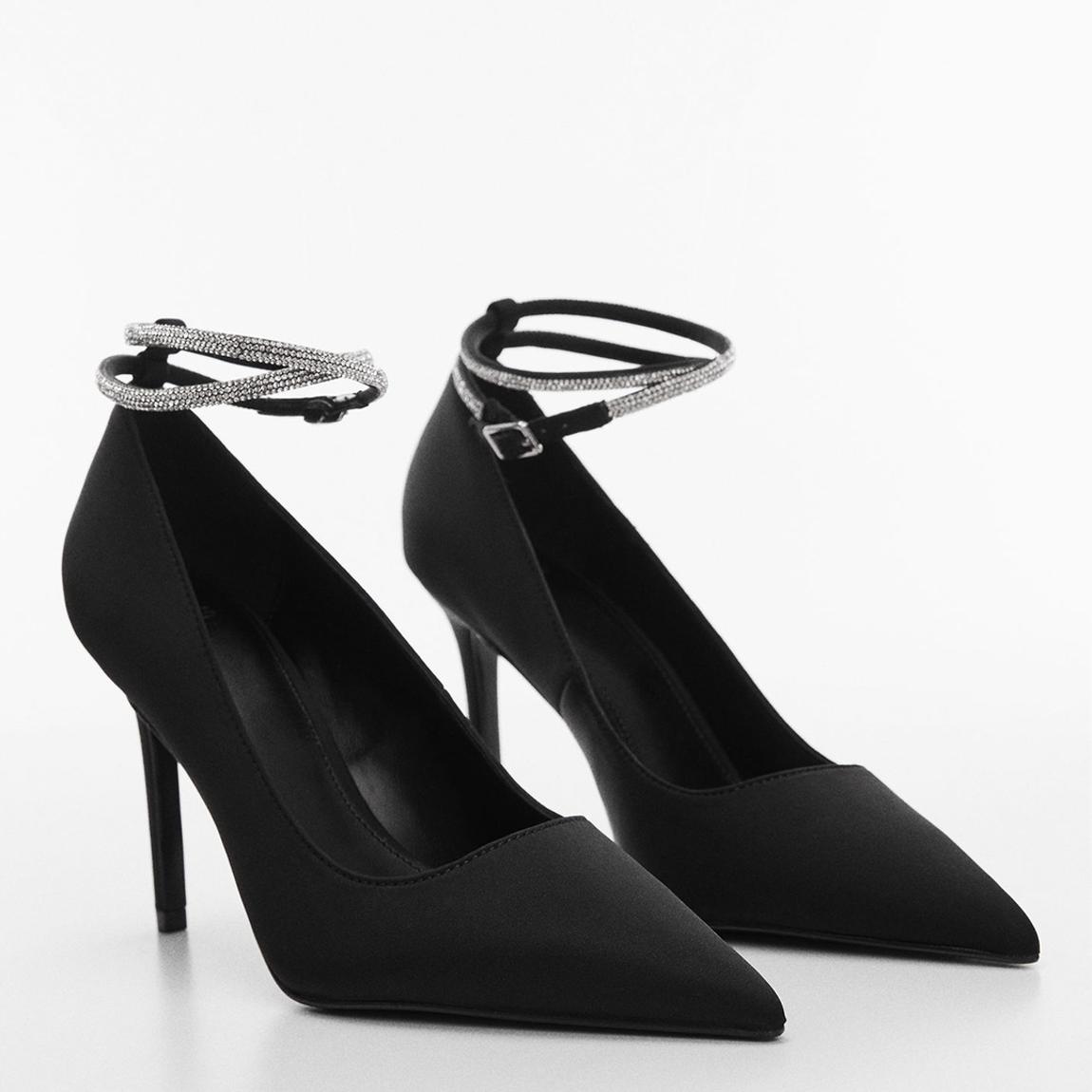 Black Stilettos with Rhinestone Detail main product photo