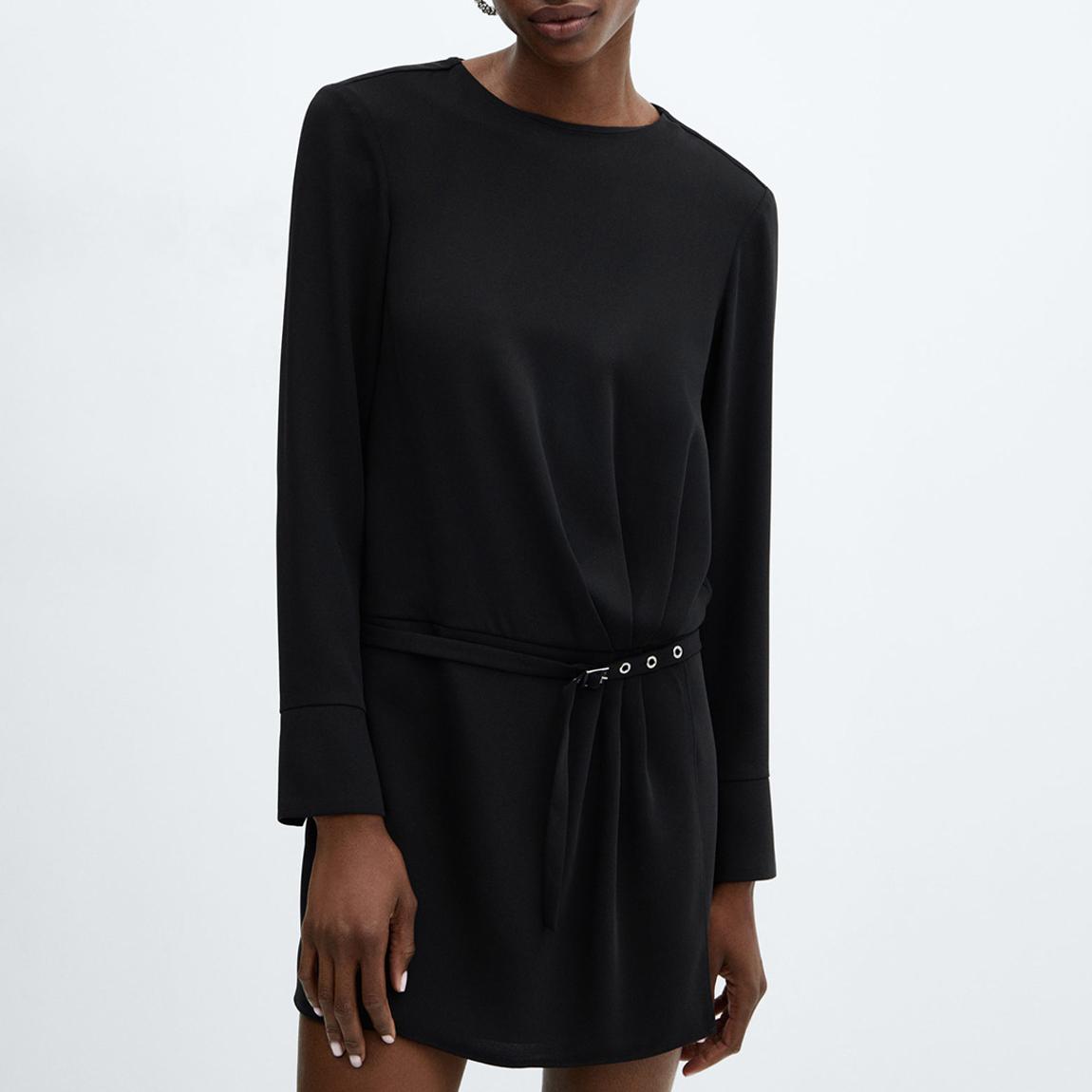 Black Belted Mini Dress main product photo