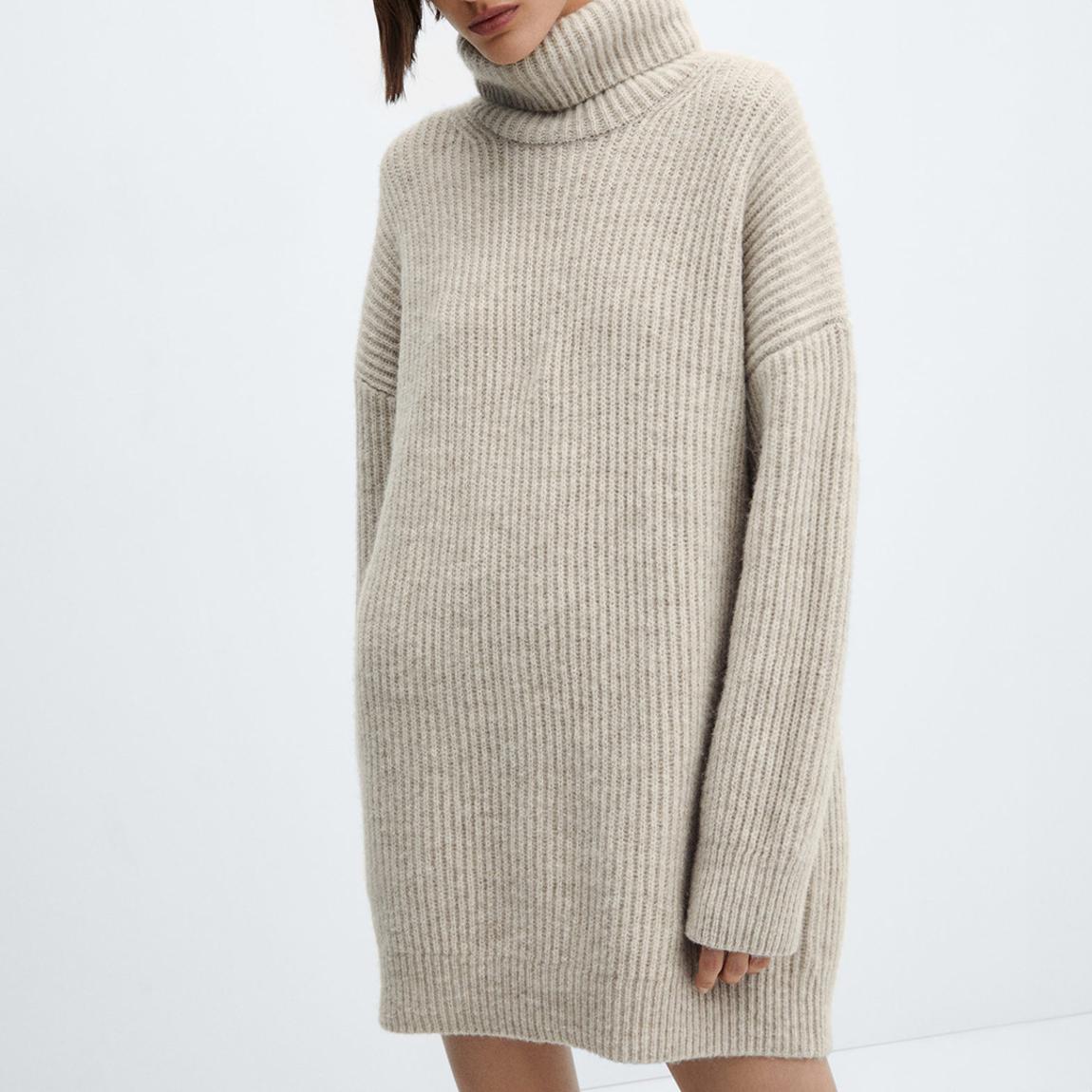Stone Wool Blend Jumper Dress main product photo