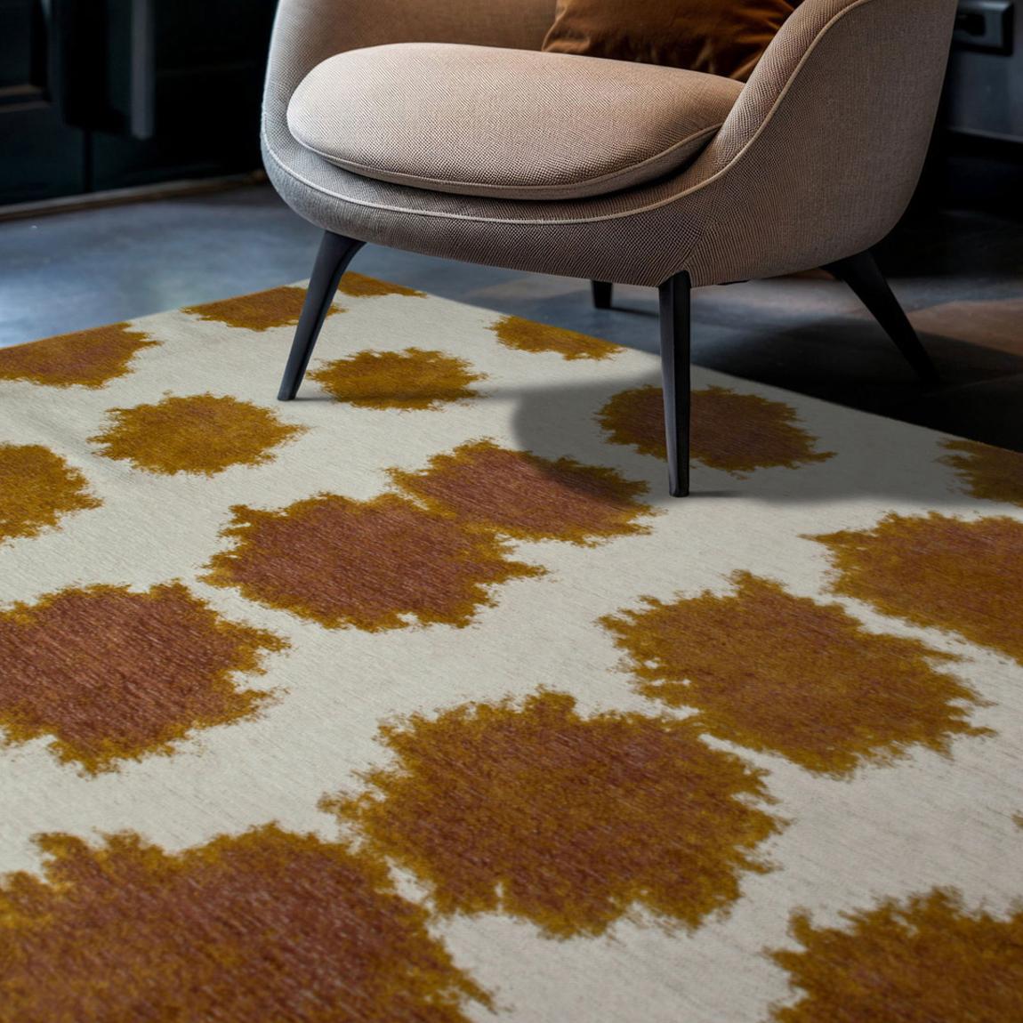 Paintball - Red Rhum 170x240cm Rug, Brown main product photo