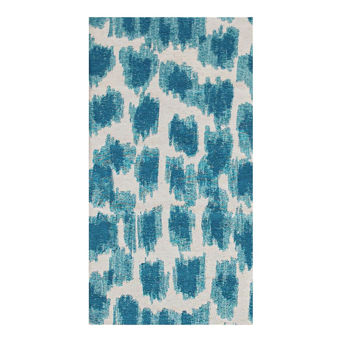 Ikat - Summer blue 80x150cm Rug, Blue main product photo