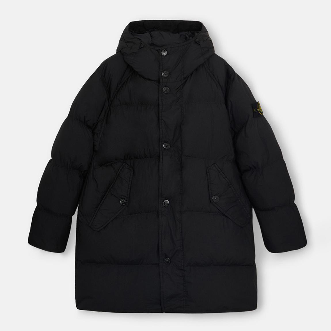Black Hooded Puffer Coat main product photo