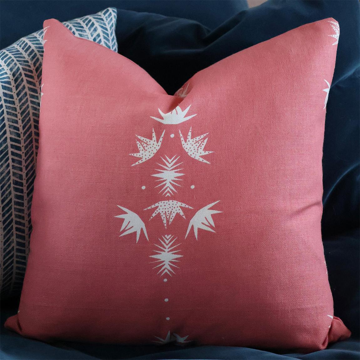 Nordic Trail Cushion, Coral main product photo