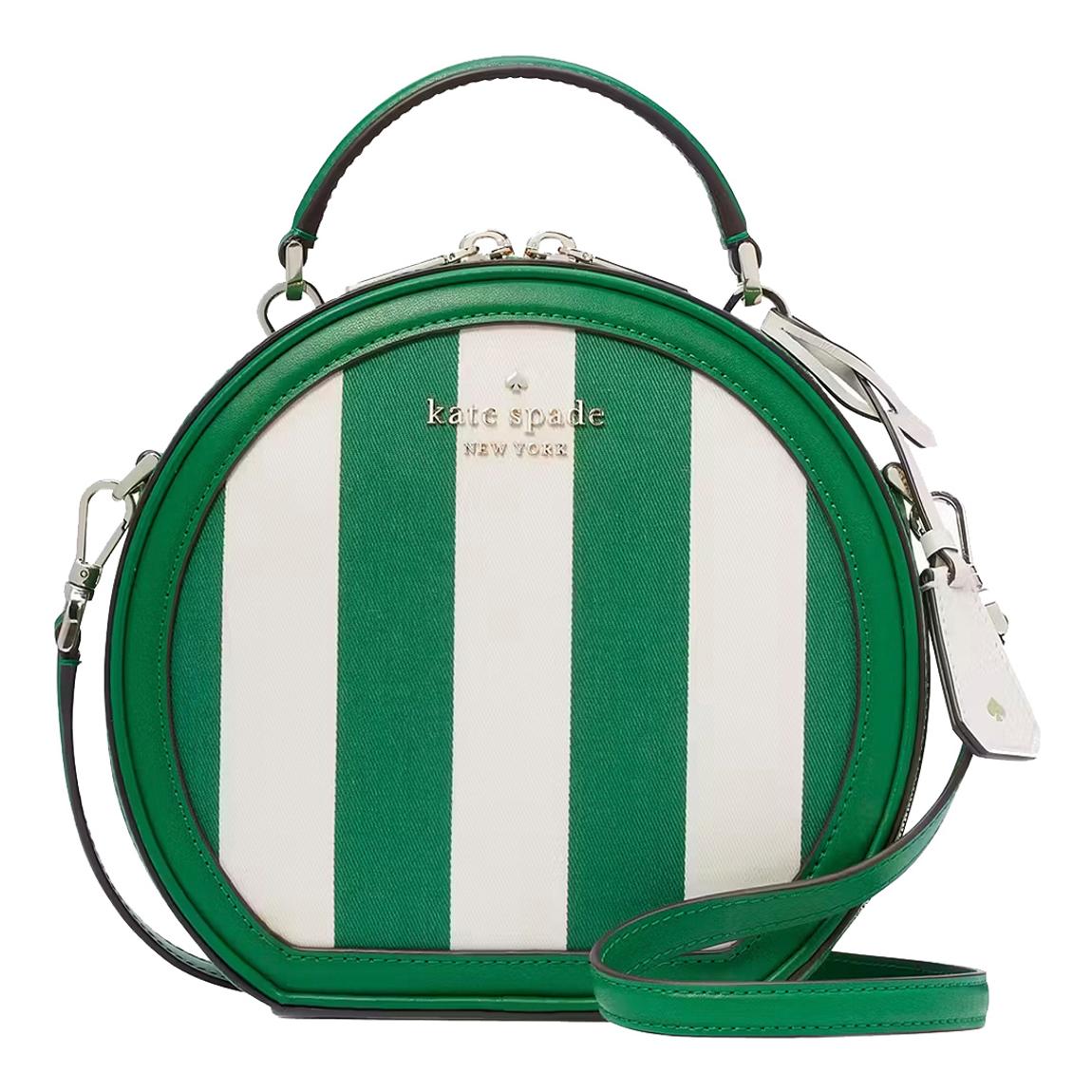 Green Multi. Traveler Even Stripe Jacquard Canteen Crossbody main product photo