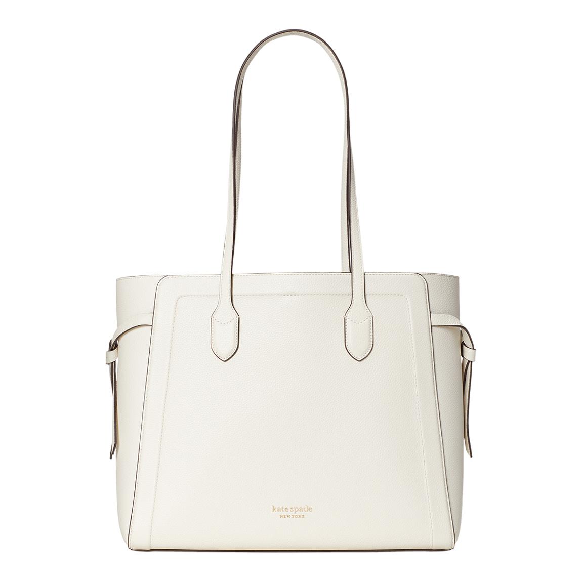 Parchment Knott Pebbled Leather Large Tote main product photo