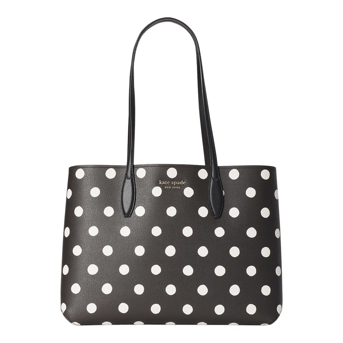 Black Multi All Day Sunshine Dot Printed Pvc Large Tote main product photo