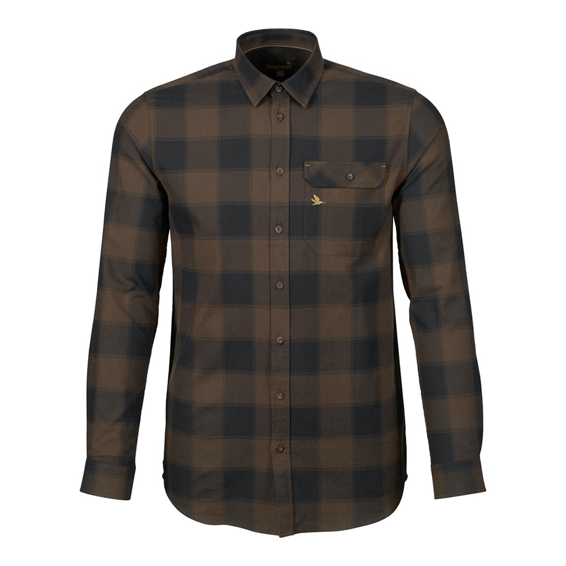 Brown Cotton Seeland Highseat Shirt main product photo