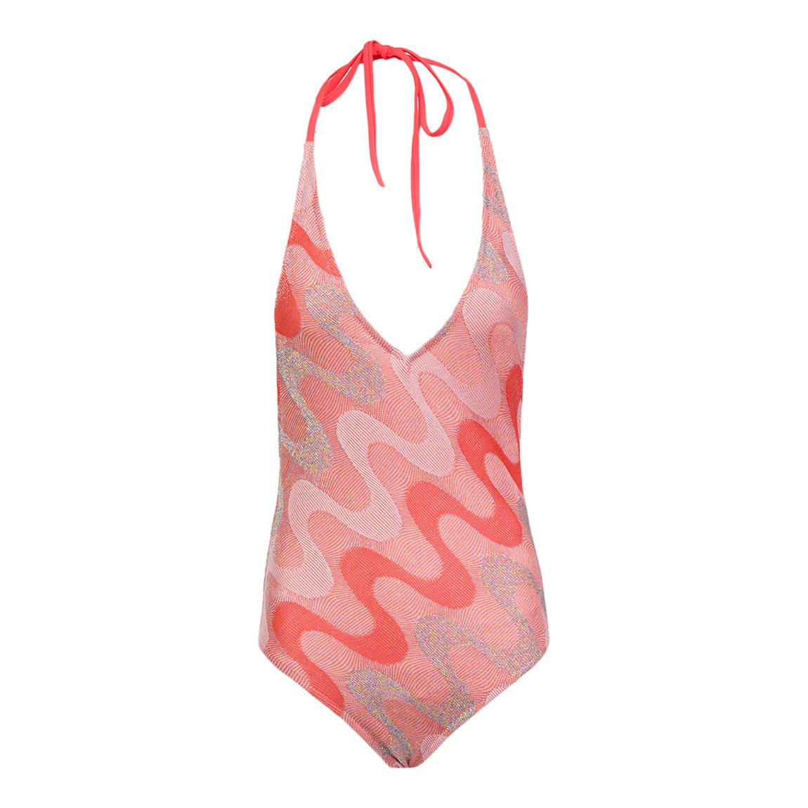 Coral Low Cut Cotton Blend Swimsuit main product photo