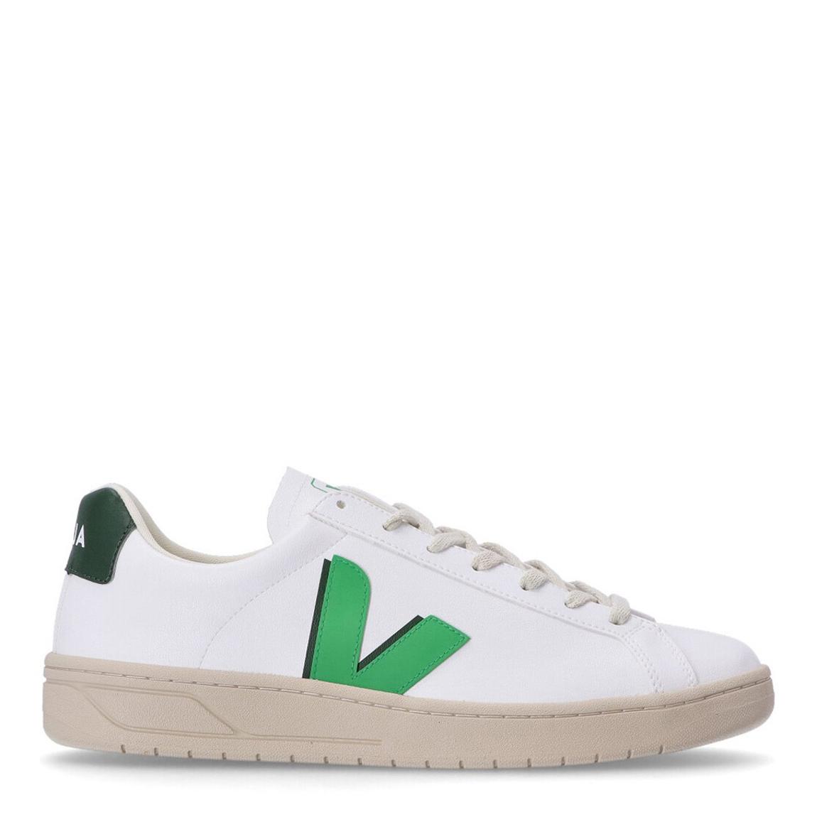 Women's White/Green Leather Urca Trainer main product photo
