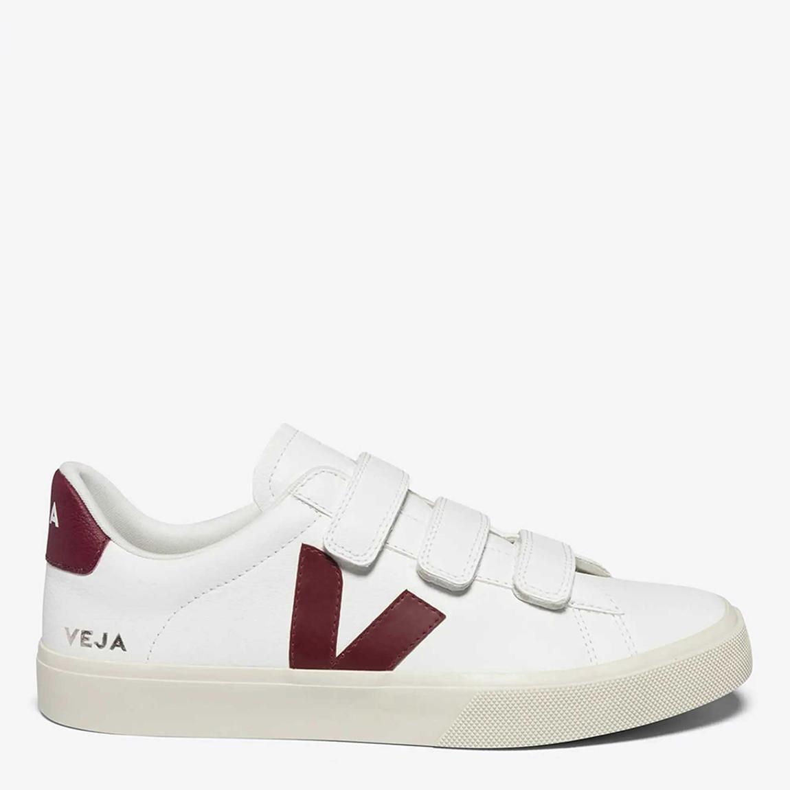 Men's White/Red Leather Recife Trainer main product photo