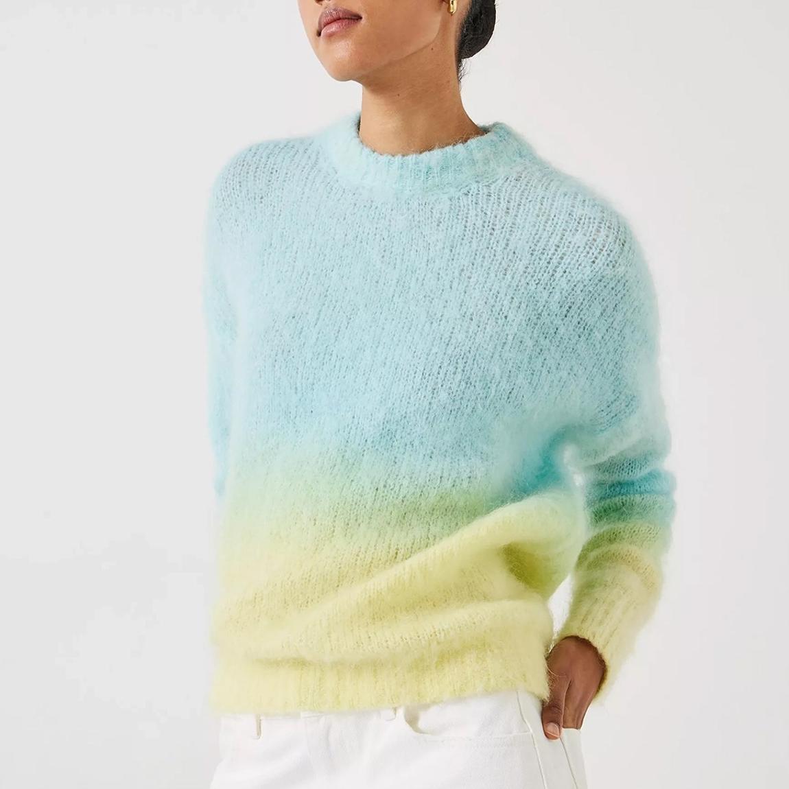 Baby Blue Ombre Wool Blend Jumper main product photo