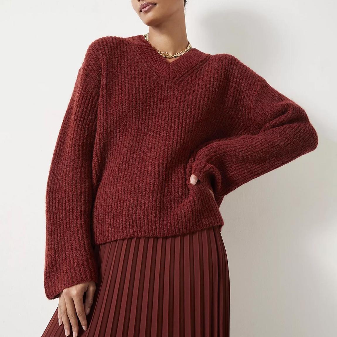 Auburn Wool Blend Knitted Jumper main product photo
