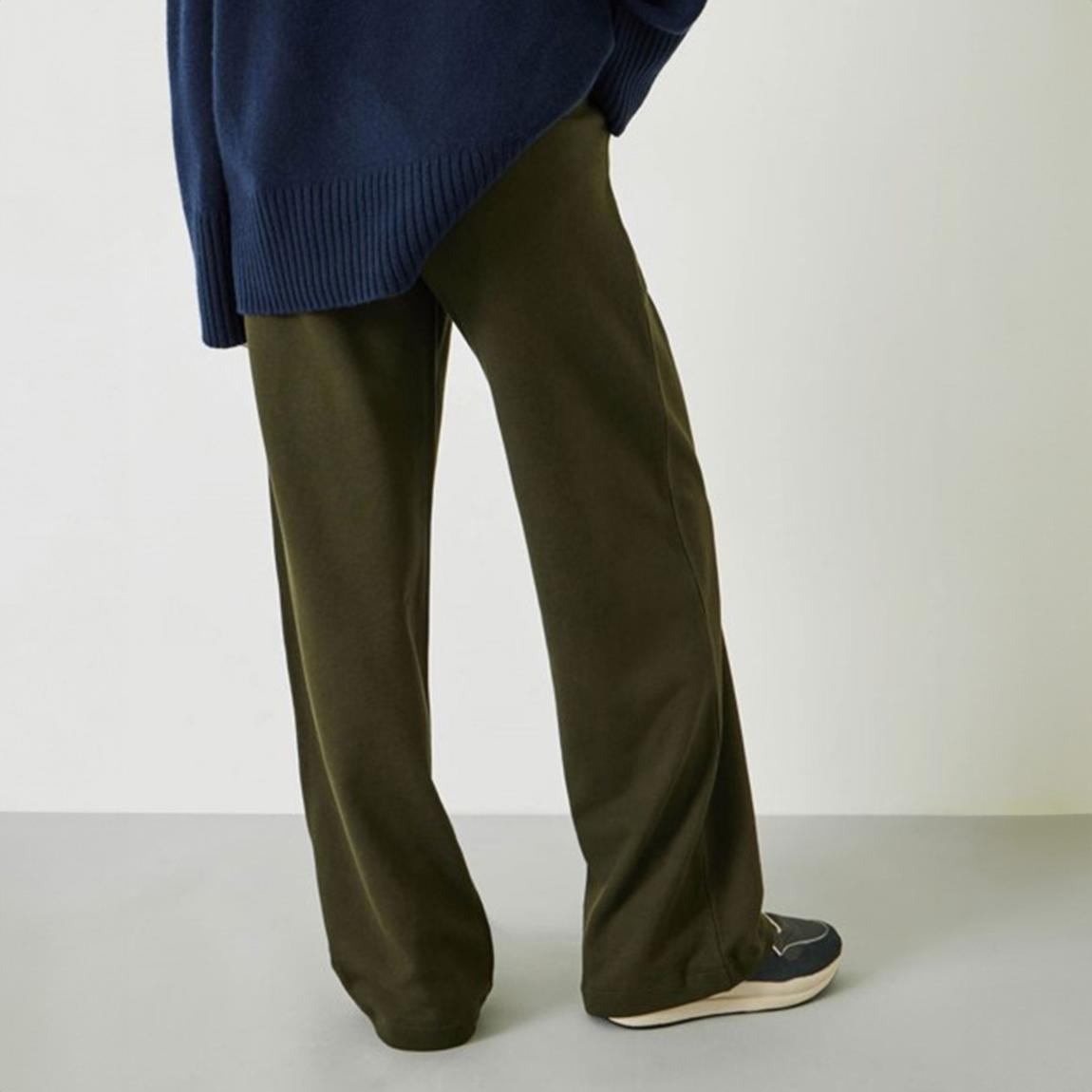 Olive Tailored Jersey Trousers main product photo