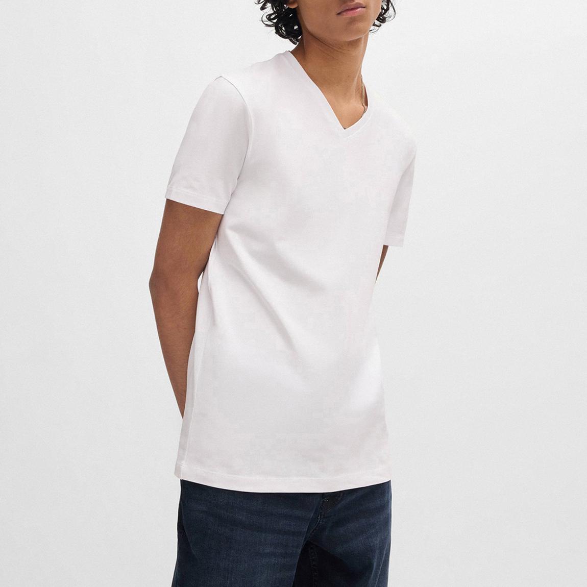 White 2 Pack V Neck Cotton T-Shirt main product photo