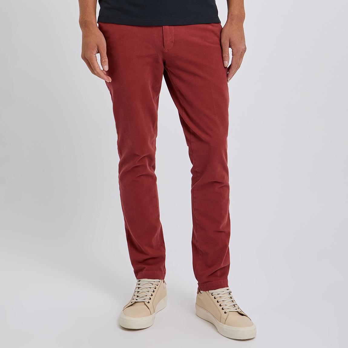 Red Tailored Slim Fit Trousers main product photo