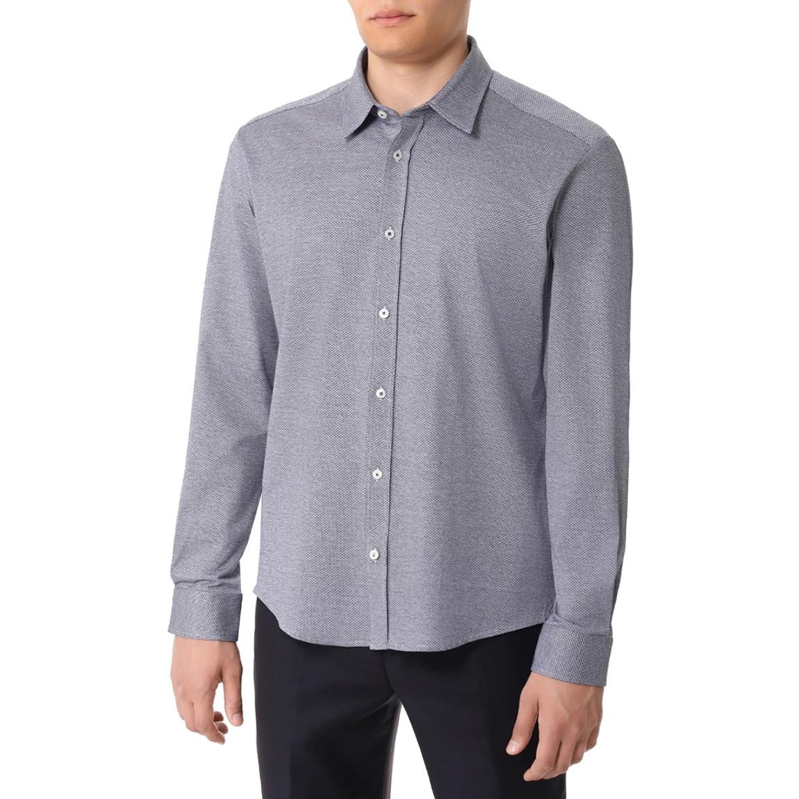 Navy Textured Cotton Shirt main product photo