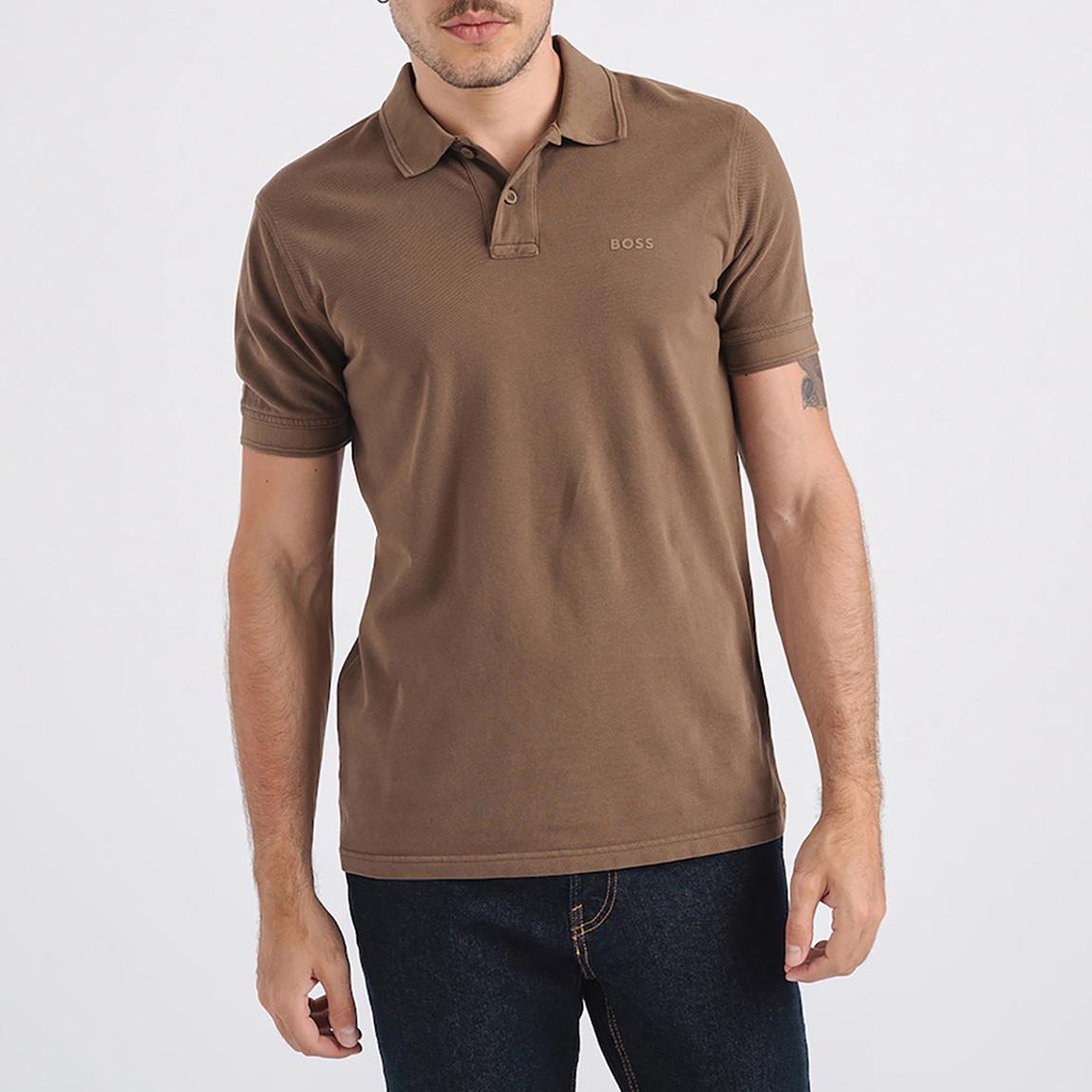 Beige Classic Logo Polo Shirt main product photo