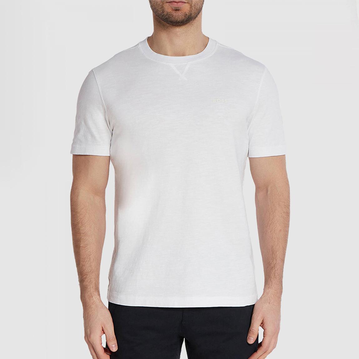 White Crew Neck Cotton T-Shirt main product photo