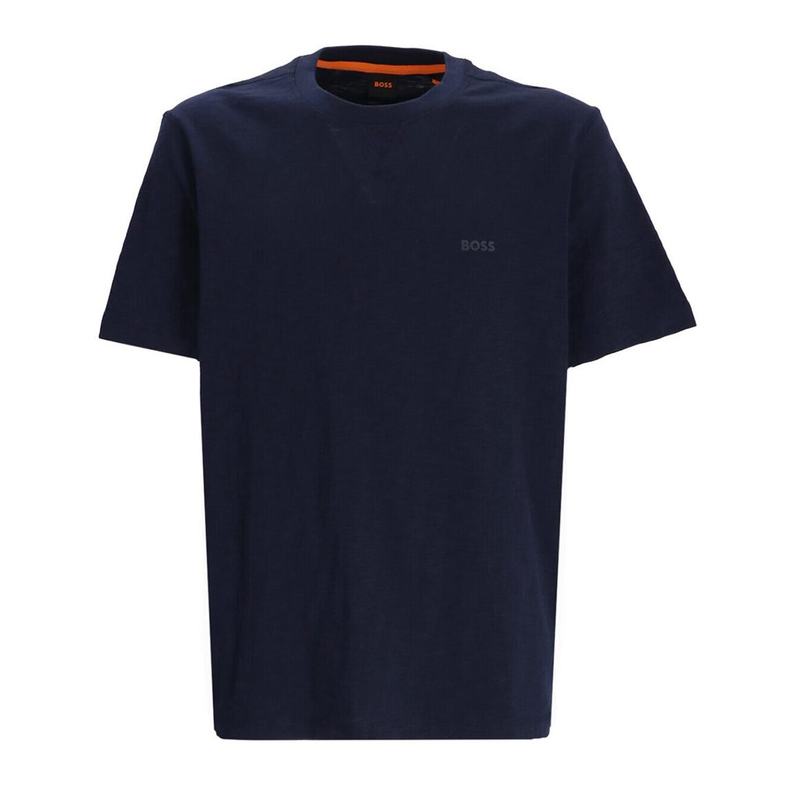 Navy Crew Neck Cotton T-Shirt main product photo