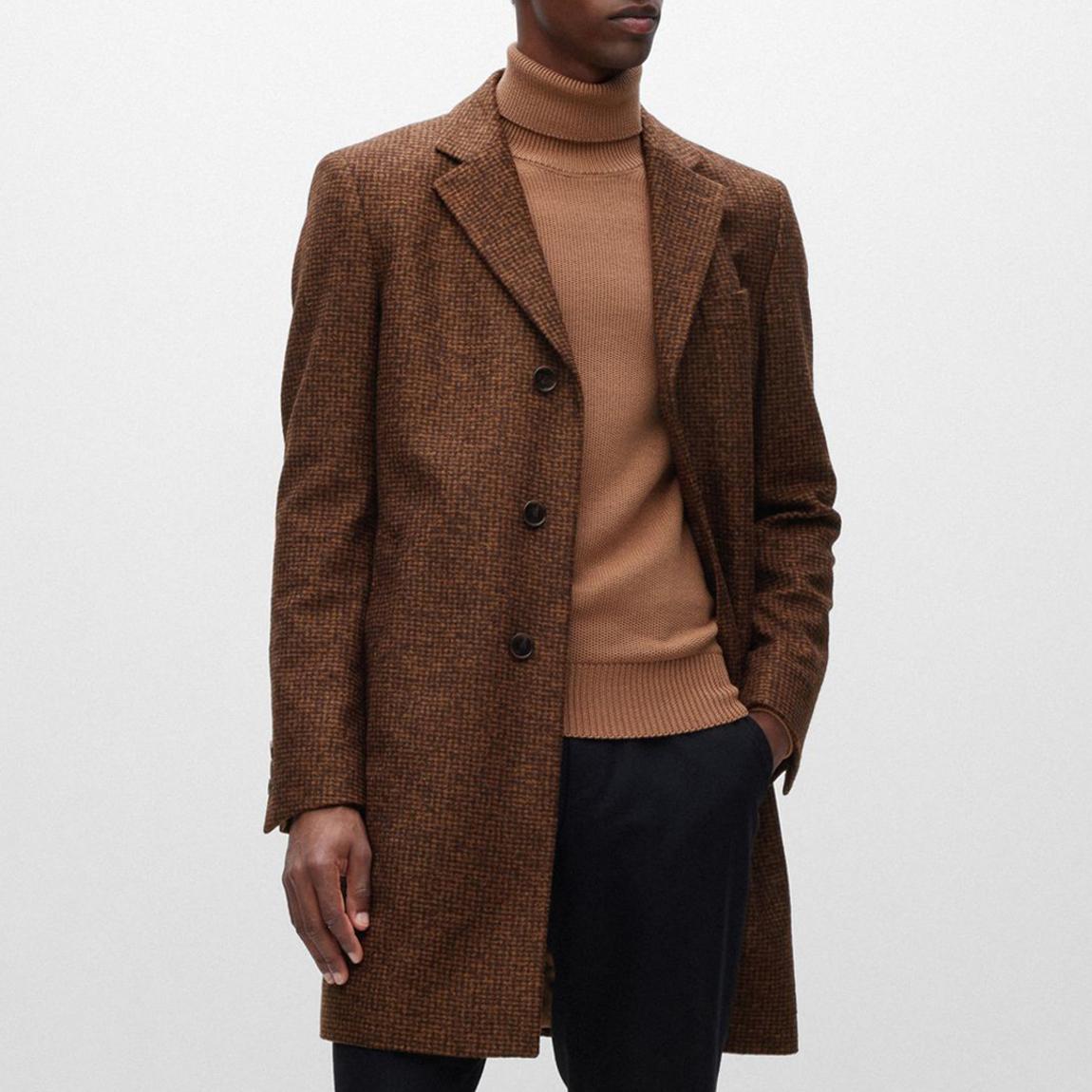 Brown Hyde Textured Coat main product photo