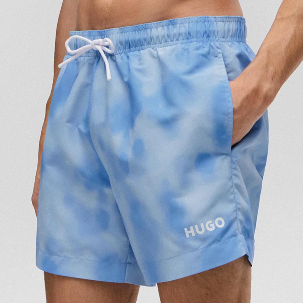 Light Blue Drawstring Swim Shorts main product photo