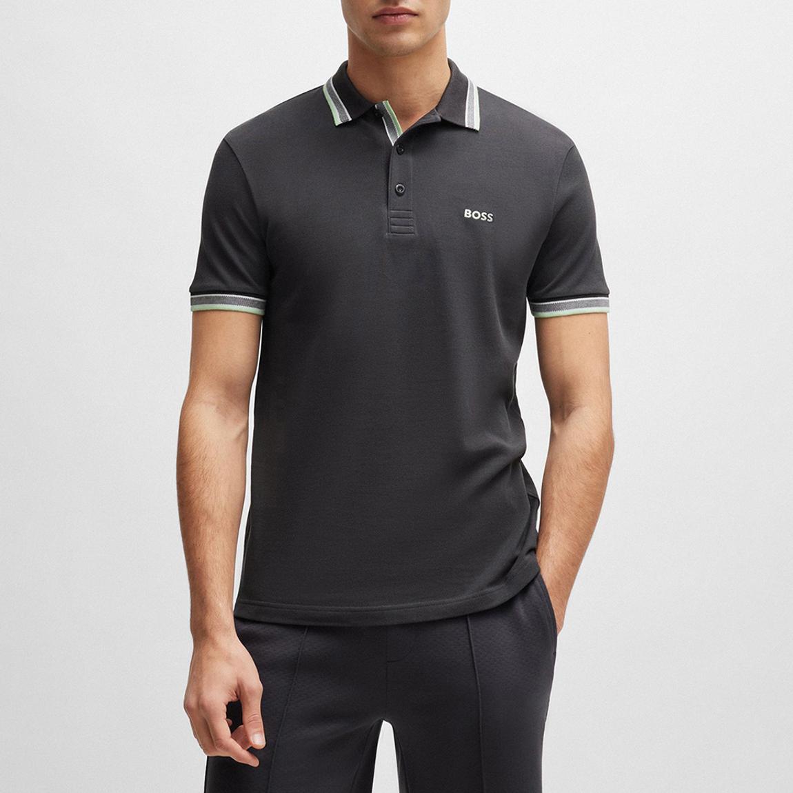 Charcoal Cotton Polo Shirt main product photo