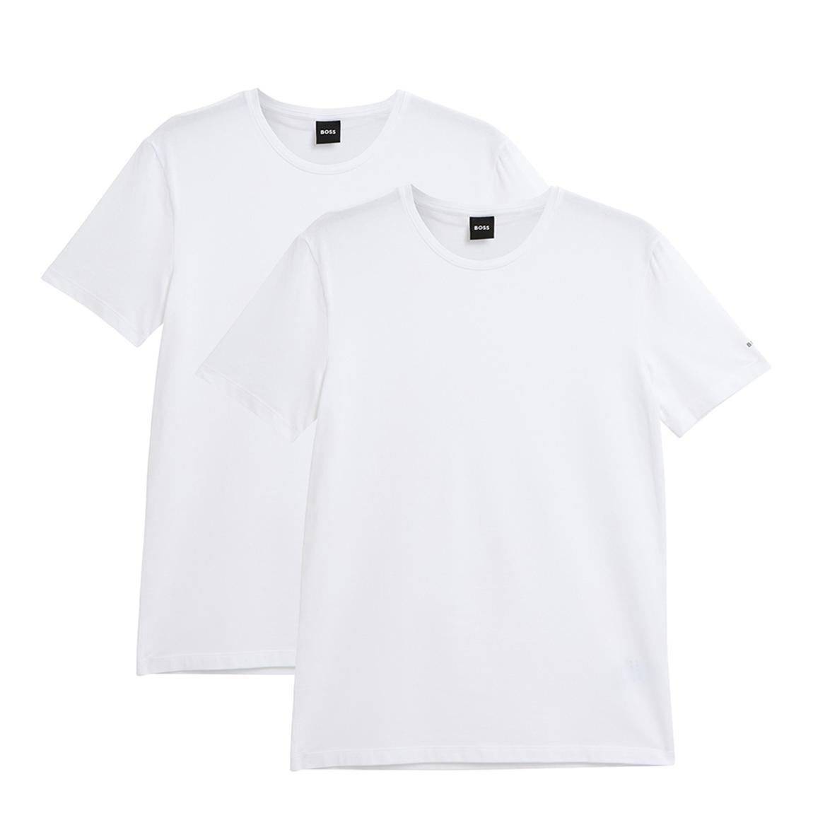 White 2 Pack Crew Neck T-Shirts main product photo