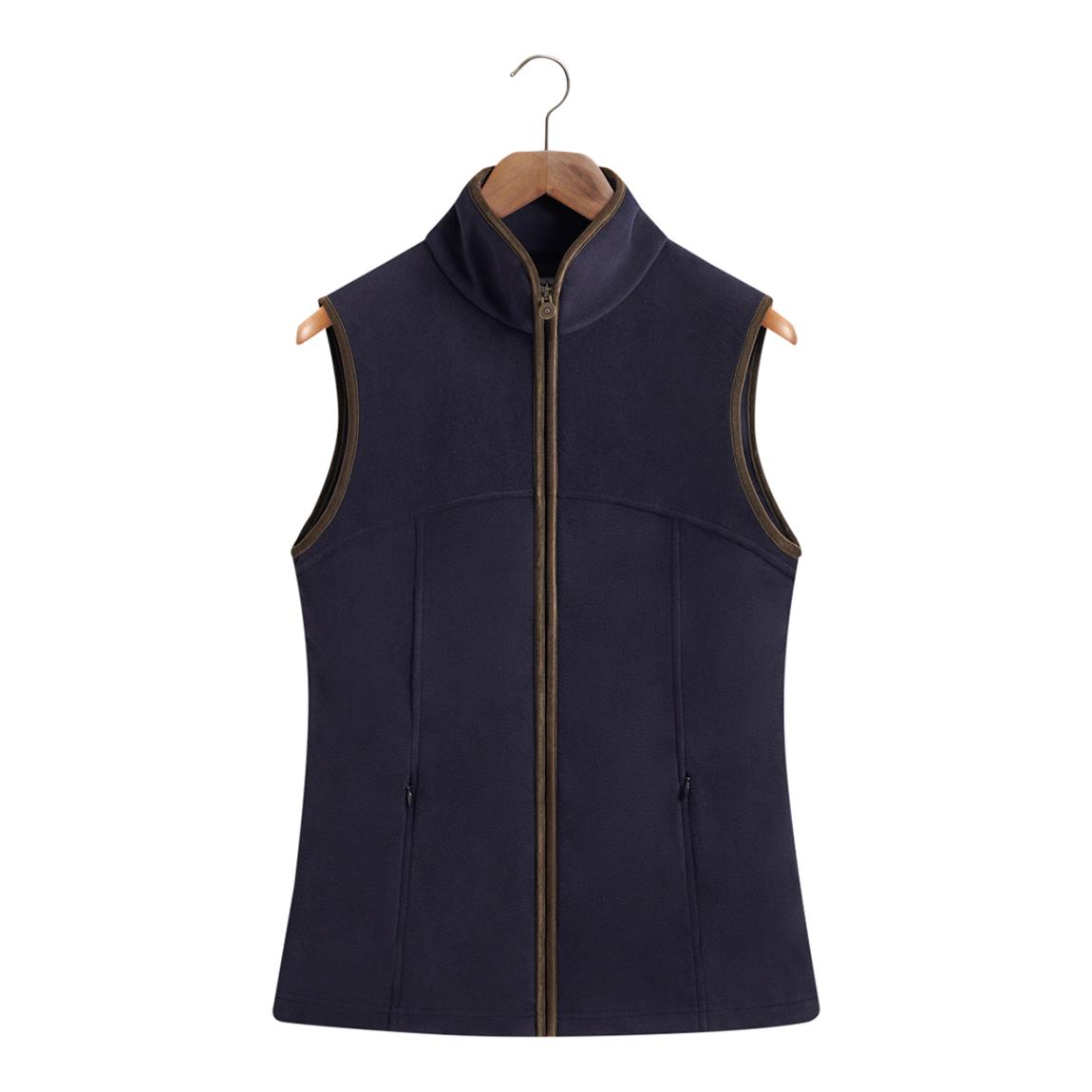 Women's Navy Fleece Gilet main product photo