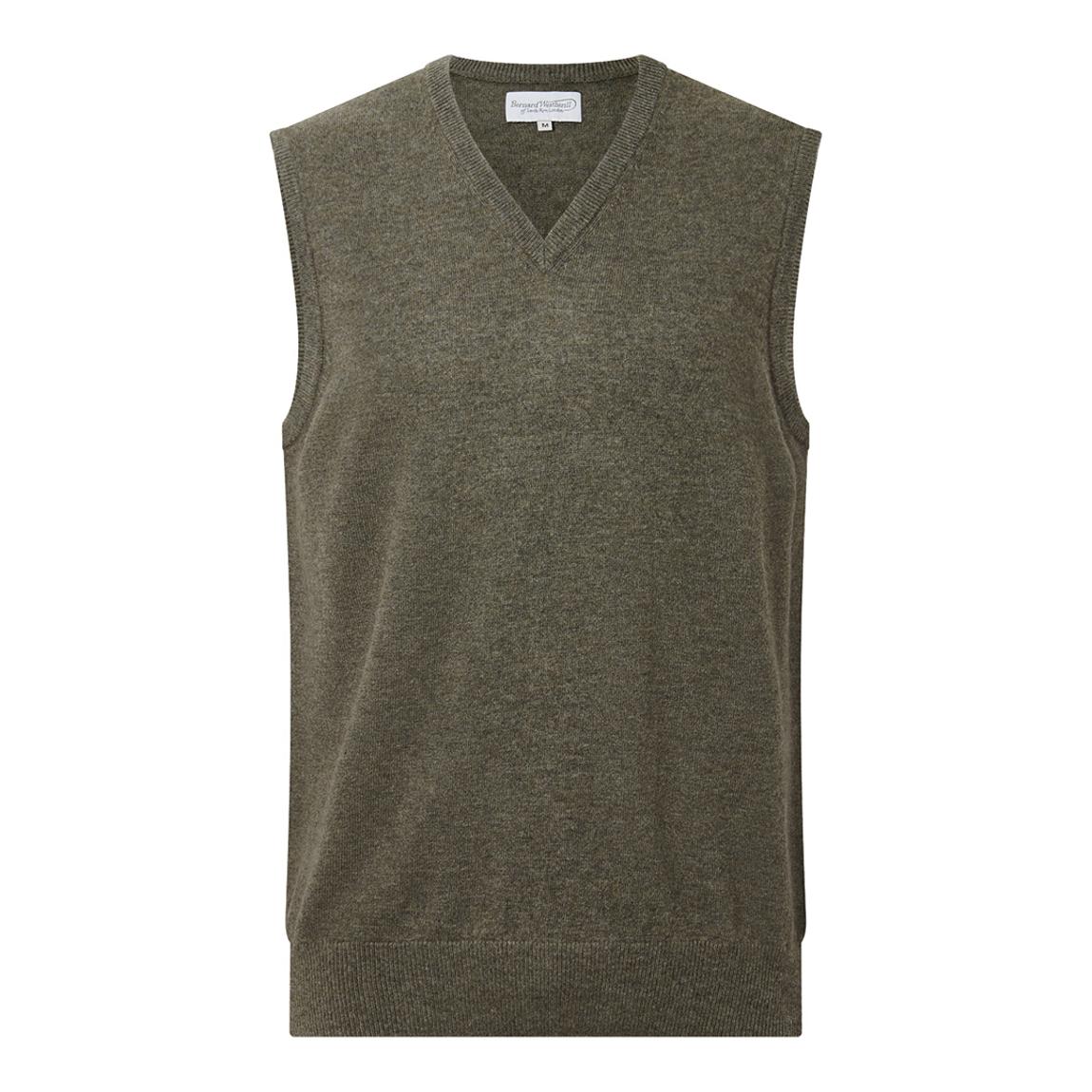 Khaki Classic Vest Top Wool Cashmere Jumper main product photo