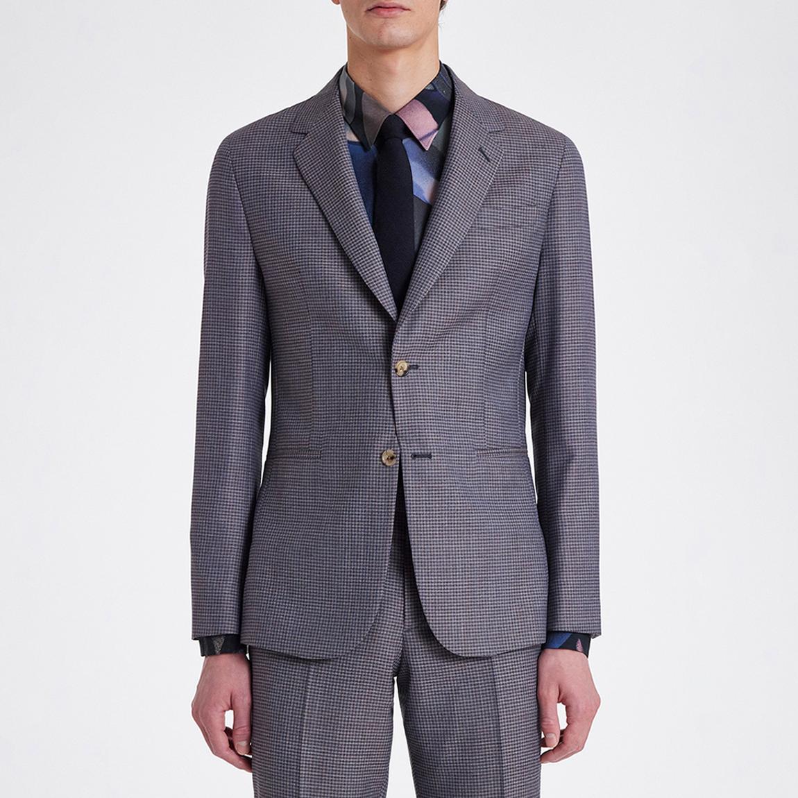 Navy Check Wool Blazer main product photo