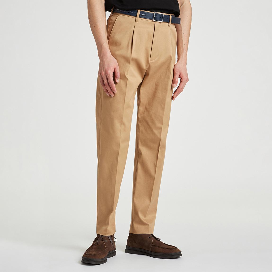 Camel Tailored Cotton Blend Trousers main product photo