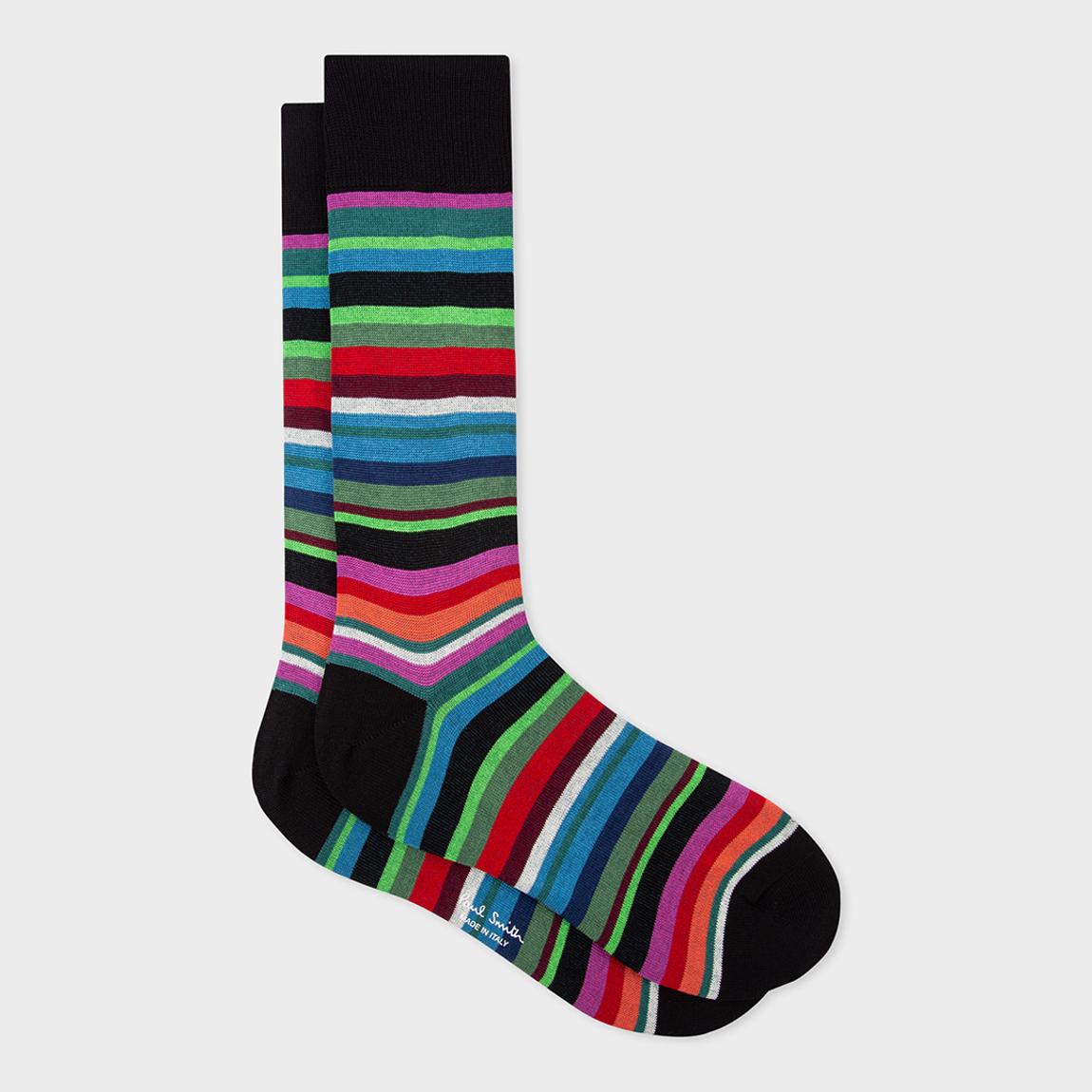 Black Aldgate Stripe Socks main product photo