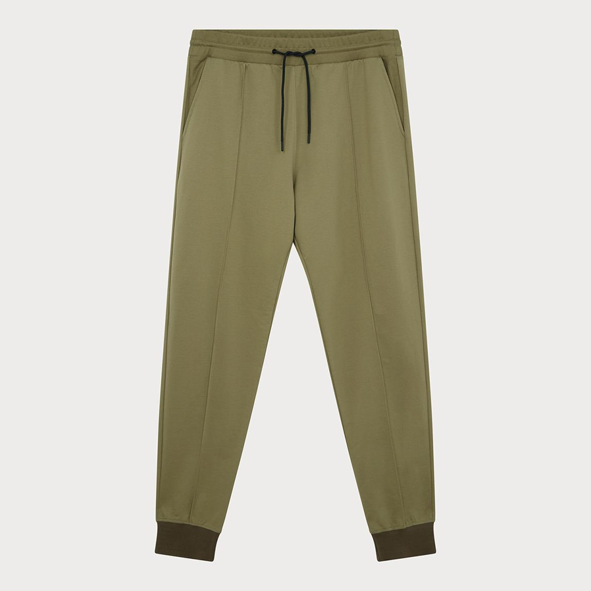 Khaki Drawstring Cotton Joggers main product photo